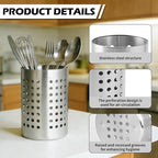 4PCS Stainless Steel Utensil Holder and Utensil Drying Holder, as a Kitchen - Image 3