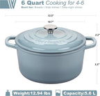 VORRINGARD Enameled Cast Iron Dutch Oven Pot - Image 2