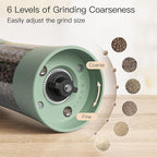 Ultrean Pepper Grinder, Electric Salt and Pepper Grinder Set - Image 3