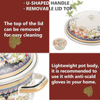 Retro Flower Enamel Stockpot - Image 7