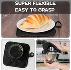Oven Mitts and Pot Holders Set, Heat Resistant Silicone Kitchen Mini Oven - Image 6