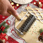 Pastry Lattice Roller Cutter, Stainless Steel Multi-Wheel Dough Cutter - Image 6