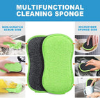 HOMEXCEL 12 Pack Multi-Purpose Scrub Sponges Kitchen Dish Sponge Non-Scratch - Image 4