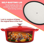 E-far 7QT Oval Dutch Oven Pot - Image 6