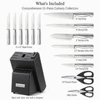 McCook® Knife Sets, German Stainless Steel Knife Block Sets - Image 3