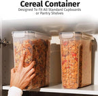 Shazo 2 Pack EXTRA Large Airtight Food Storage Cereal Containers - Image 3