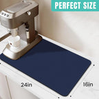 WISELIFE Coffee Mat Super Absorbent Dish Drying Mat Coffee Bar Accessories - Image 2