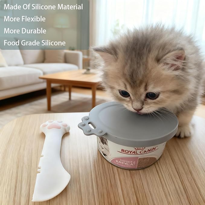 4 Pcs Pet Cans Supplies Set, Cat Food Can Lid Cover - Image 6