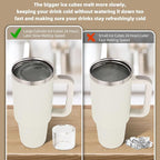 Tcamp Ice Cube Tray for 30 oz Tumbler Cup Ice Mold, Ice Drink - Image 8