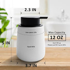 Soap Dispenser Ceramic with Easy-to-Press Pump Hand Lotion Liquid Dispenser - Image 7