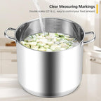 Stainless Steel Stock Pot, Homikit 24 Quart Large Stockpot Soup Pot - Image 4