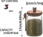 Set of 3 Glass Jars Containers - Image 3