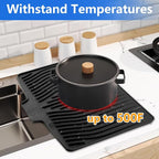 Silicone Dish Drying Mat for Kitchen Counter, Dish Drainer Mat, Non-Slip Drying - Image 5
