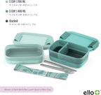 Ello 2-Pack Lunch Stack Plastic Food Storage Container Bento Box - Image 4