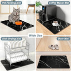 Rnivvi Coffee Mat, Hide Stain Rubber Backed Absorbent Dish Drying Pad - Image 7
