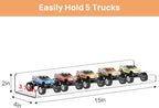 upsimples 8 Pack Acrylic Shelves Wall Organizer and Storage, Toy Cars, Kids - Image 3