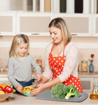 Cutting Boards for Kitchen, Plastic Cutting Board Set of 3, Thick Chopping - Image 8