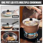 Pan Lid 8 Inch - Tempered Glass Pot Lid - Replacement Pan Cover - Image 6
