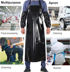 ELEBOX Waterproof Oil Proof Bib Apron Utility Apron Chemical Resistant Apron - Image 5