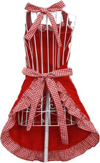 Hyzrz Cute Fashion Cotton Red Aprons - Image 3