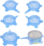 SLSON 6 Pack Pet Food Can Cover Stretchable 1 Fit 3 Universal Size Silicone Can by SLSON