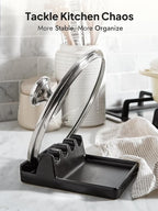 LE TAUCI Ceramic Spoon Rest for Stove Top, 5.3inch Pot Lid Holder for Kitchen - Image 6
