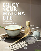 Taruzil Matcha Whisk Set with Matcha Bowl, Matcha Bamboo Whisk, Matcha Whisk - Image 2
