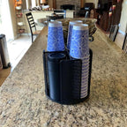 Coffee Cup Dispenser, Disposable Paper Cup and Lid Holder 360° Rotatable - Image 3