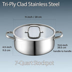 Cook N Home Stainless Steel Stockpot - Image 8