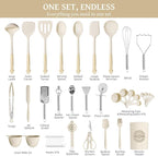 Kikcoin 43Pcs Large Kitchen Utensils Set - Image 2