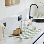 Ohocut Checkered Dish Drying Mat by Ohocut