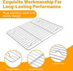 TeamFar Cooling Rack, 11.7” x 9” Stainless Steel Wire Baking Rack - Image 3