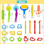 LCY WEDSHI Dough Tool Set, Dough Accessories Includes Cutters Roller, Rolling - Image 2