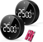 Digital Kitchen Timer, Large Display Magnetic Countdown Countup Timer, 3 Preset by SmartTimingforEveryMoment