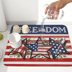 4th of July Dish Drying Mat 18x16 Inch, Patriotic Drying Mat - Image 6