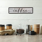 Coffee Metal Tin Signs, Fresh Brewed Coffee Served Daily Sign, Coffees - Image 4