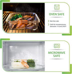 PrepNaturals 5 Pack 30 Oz Glass Meal Prep Containers - Image 3