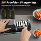 Enutogo Knife Sharpener, 3-Stage Electric Knife Sharpener - Image 6