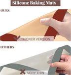 Silicone Baking Mat, 3 Pack Reusable Baking Mat, Food Safe Silicone Mats - Image 7