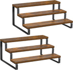 Giikin 3-Tier Spice Rack, 13.8 Inch Wood Countertop Spice Storage Holder by Giikin