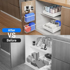 Mustorn 4 Pack Adhesive Cabinet Door Organizer, Lid Organizers Inside Cabinet - Image 7