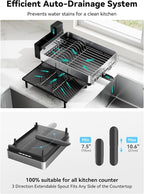 SUNLY Large Dish Drying Rack, Expandable Dish Racks - Image 6