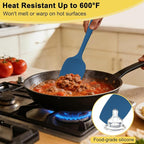 4 Pcs Silicone Spoon Spatula Set, 11.4 In, Food Grade Rubber Spatulas - Image 3