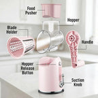 Zulay Kitchen Rotary Cheese Grater 5 Blade Cheese Shredder - Image 9