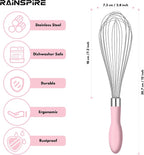 Rainspire 12-Inch Wire Whisk Stainless Steel, Balloon Whisks - Image 2