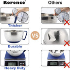 Rorence Mixing Bowls Set: Stainless Steel Non-Slip Bowls - Image 4