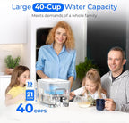 Waterdrop WFD-22W-DF-A Water Filter Dispenser, Alkaline 40-Cup Water Purifier - Image 6