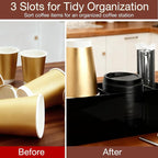 Acrylic Coffee Cup Holder for Countertop, 3 Slots Acrylic Coffee Bar - Image 6