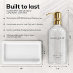 Luxury Glass Hand and Dish Soap Dispenser Set by Brighter Barns - Image 3
