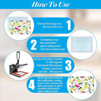 6 Pcs Sublimation Cutting Board Blanks, Textured Tempered Glass Cutting Boards - Image 4